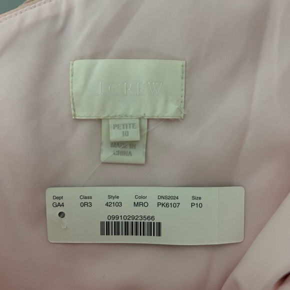 Pink J Crew one-shoulder chiffon dress - wedding collection - Picture 3 of 7